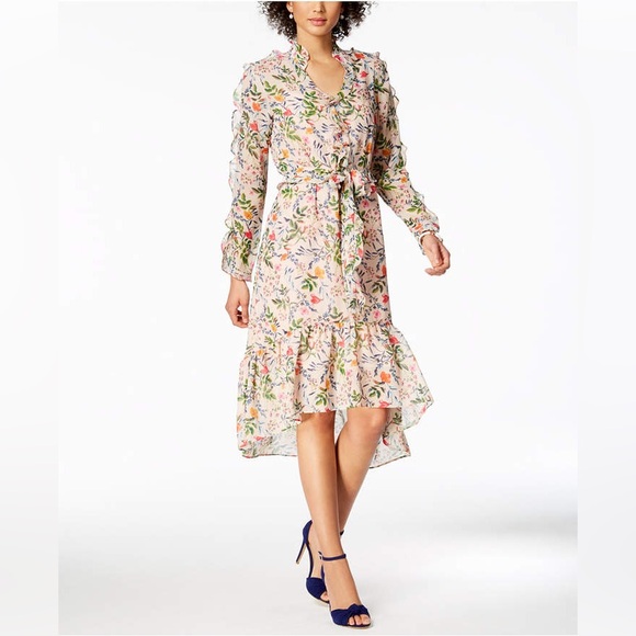 julia jordan Dresses & Skirts - julia jordan Floral-Print Ruffled Midi Dress NWT size 14